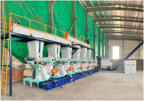 commercial wood pellet line
