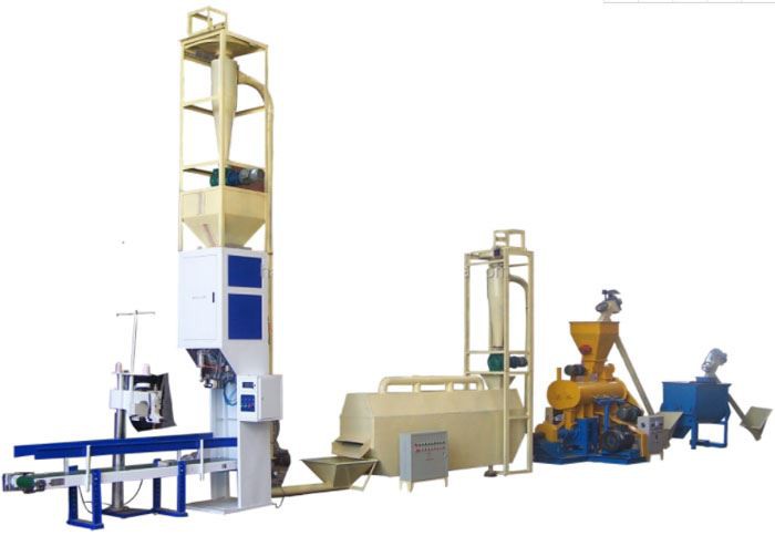 complete floating fish feed pellet production line