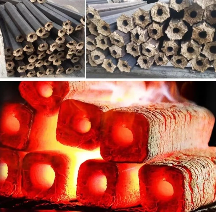 Small Corn Stalk Sawdust Coal Straw Rice Husk Wood Press Charcoal Briquette Making Machine