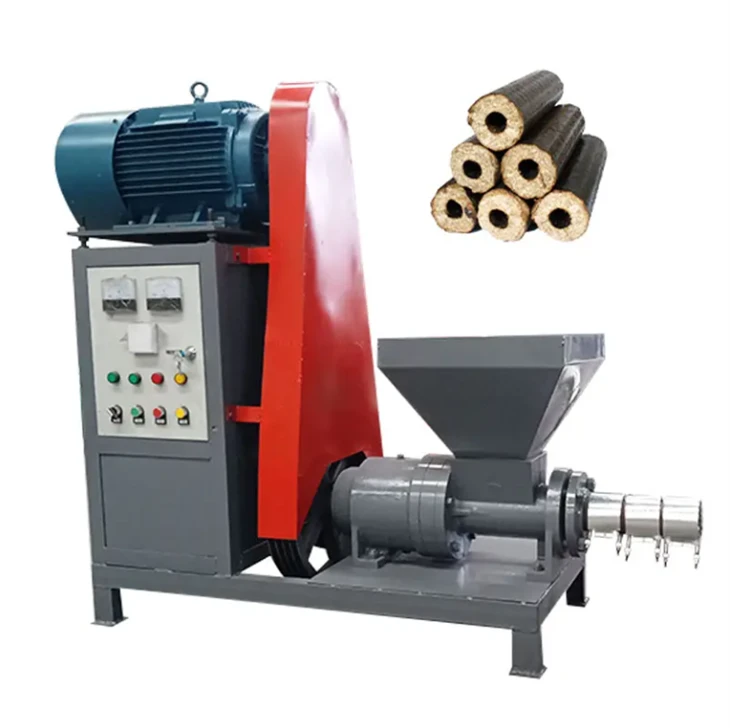 Small Corn Stalk Sawdust Coal Straw Rice Husk Wood Press Charcoal Briquette Making Machine